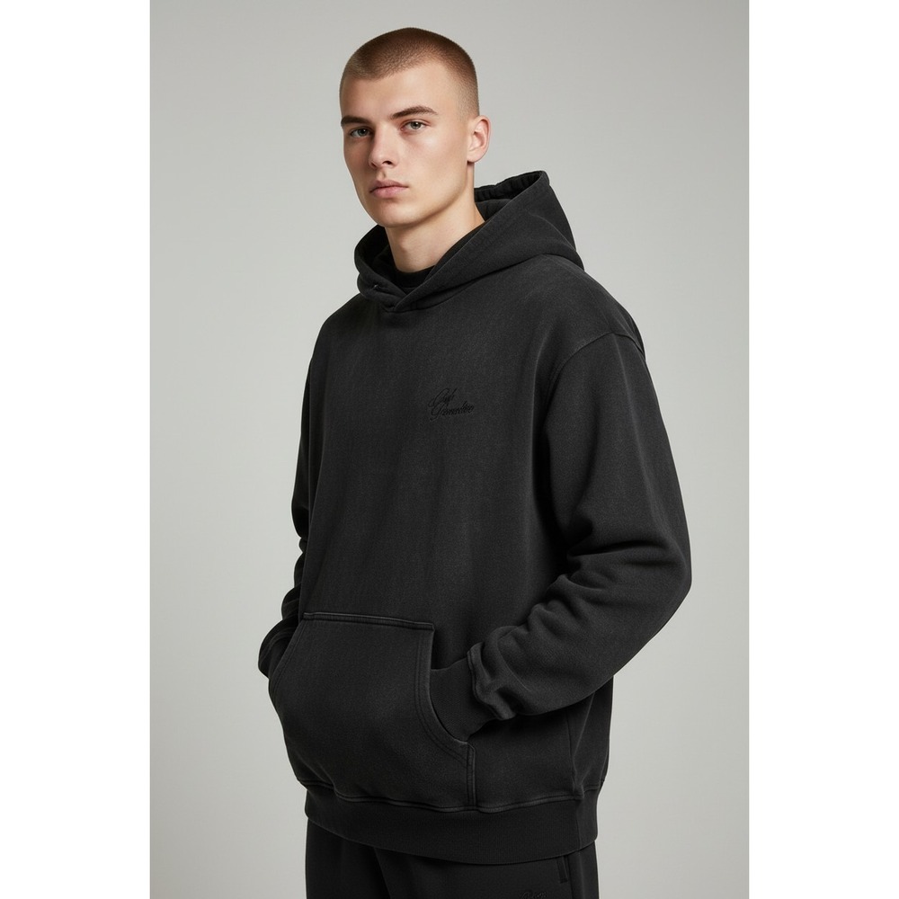Club Paradise Hoodie Sweatshirt Black Size Medium